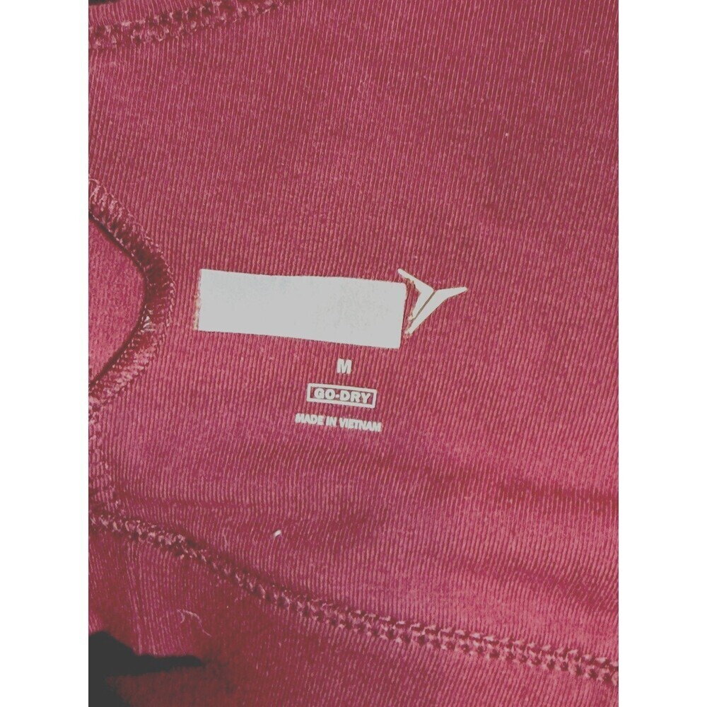 Old Navy Burgundy Go-Dry Sports Bra Medium Pull Over Excellent - Picture 3 of 5
